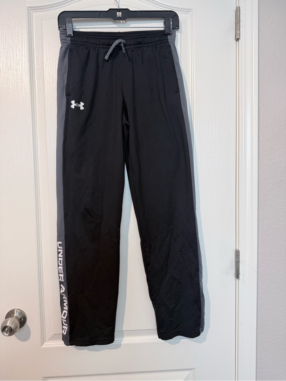 Under Armour Black Joggers with Gray Side Panels